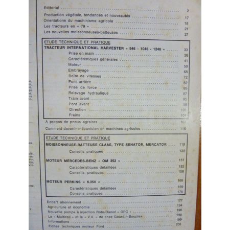 MERCATOR SENATOR 946 1046 1246 Revue Technique Agricole IH