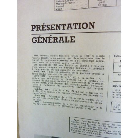 Série RC- 54.xx-Série RP Revue Technique Agricole Massey Ferguson