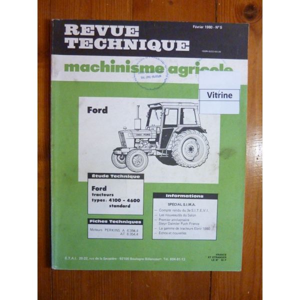 4100 4600 Revue Technique Agricole Ford