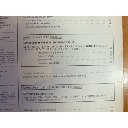 RC4x ER4x R54.1x Revue Technique Agricole Renault