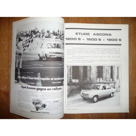 ASCONA S Revue Technique Opel