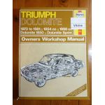 Dolomite Revue Technique Haynes Triumph