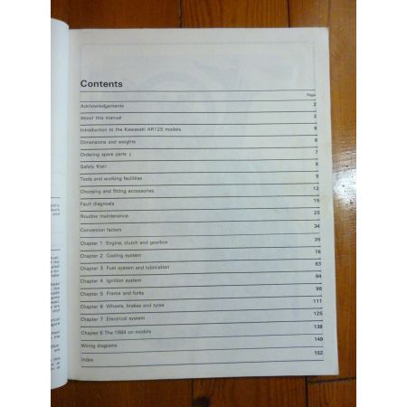 AR125 Revue Technique Haynes Kawasaki