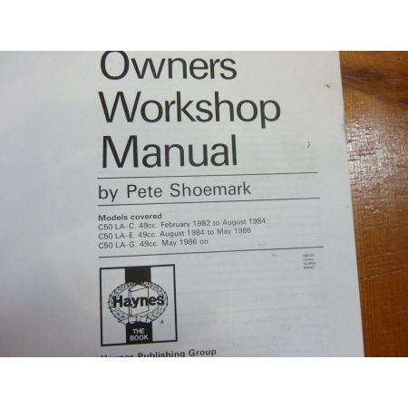C50LA 82-87 Revue Technique Haynes Honda