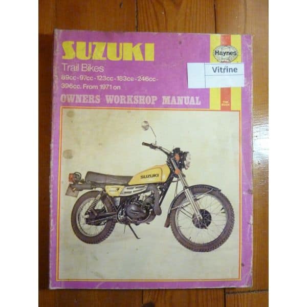 SUZUKI Trails Bykes Depuis 1971 TC Et TS De 90 400cc Manuel Du 