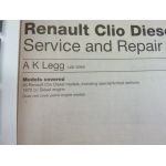 Clio Diesel 91-96 Revue Technique Haynes renault