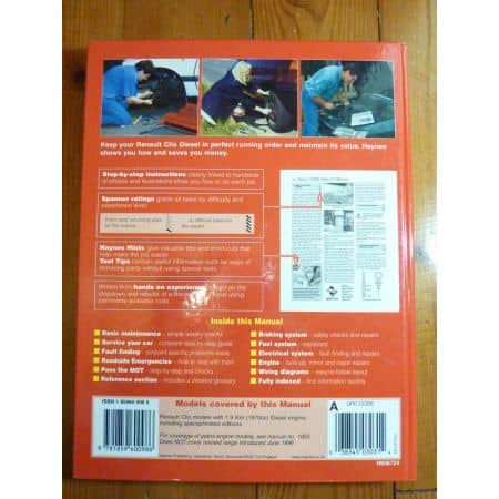 Clio Diesel 91-96 Revue Technique Haynes renault