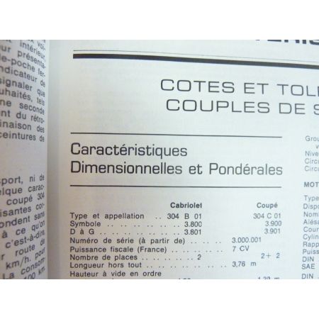 304 Coupé Cab Revue Technique Peugeot
