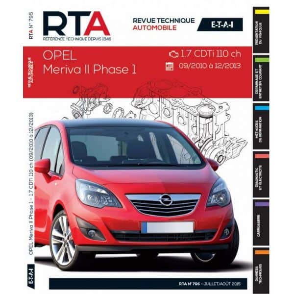 Meriva Ph 1 10-13 - Revue Technique Opel