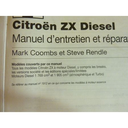 ZX Die Revue Technique Haynes Citroen