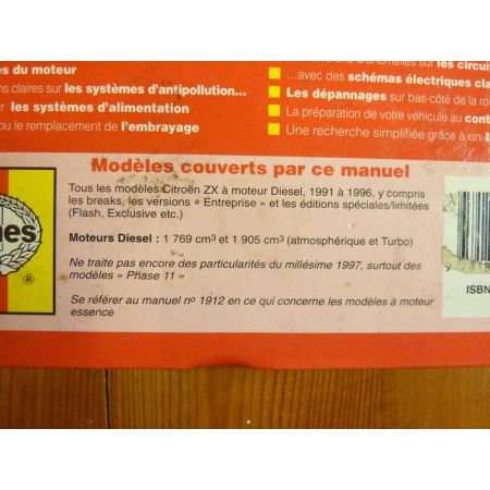 ZX Die Revue Technique Haynes Citroen