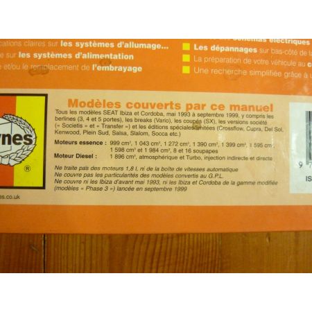 IBIZA CORDOBA Revue Technique Haynes Seat