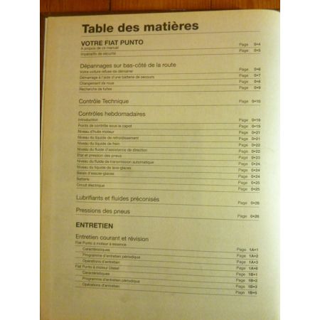 Punto Revue Technique Haynes Fiat