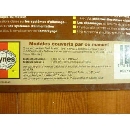 Punto Revue Technique Haynes Fiat
