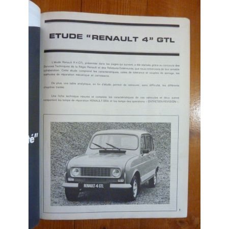 R4 GTL R1128 Revue Technique Renault
