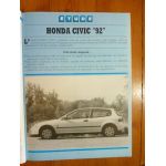 Civic 92 Revue Technique Honda