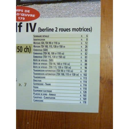 Golf IV 99- Revue Technique Volkswagen