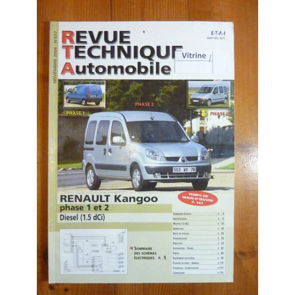 Kangoo Ph 1 2 Diesel Revue Technique Renault