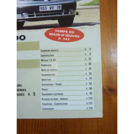 Kangoo Ph 1 2 Diesel Revue Technique Renault