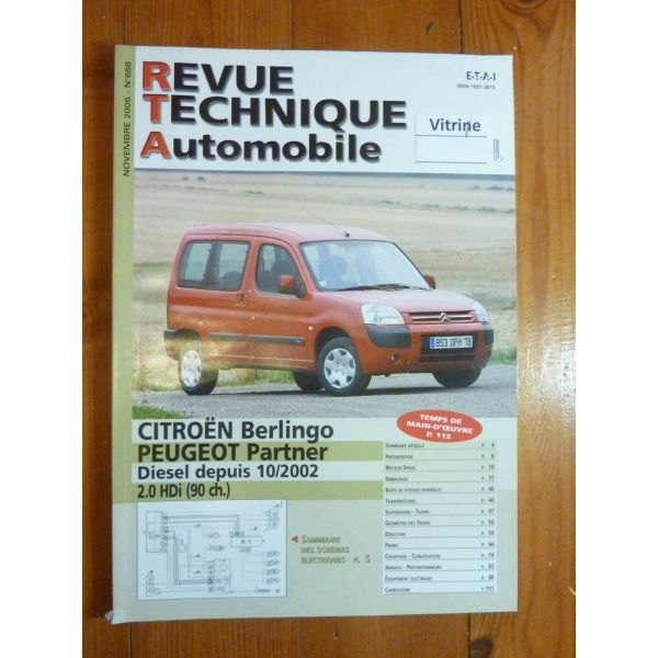 Berlingo Partner 02- Revue Technique Citroen Peugeot