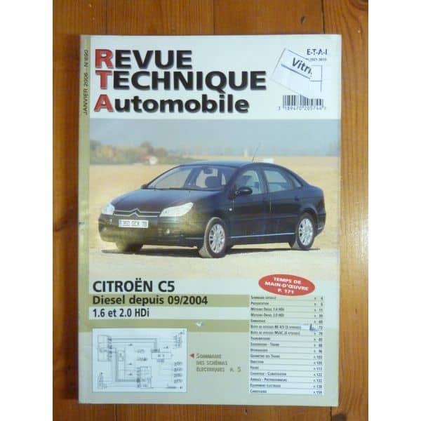 C5 Die 04- Revue Technique Citroen