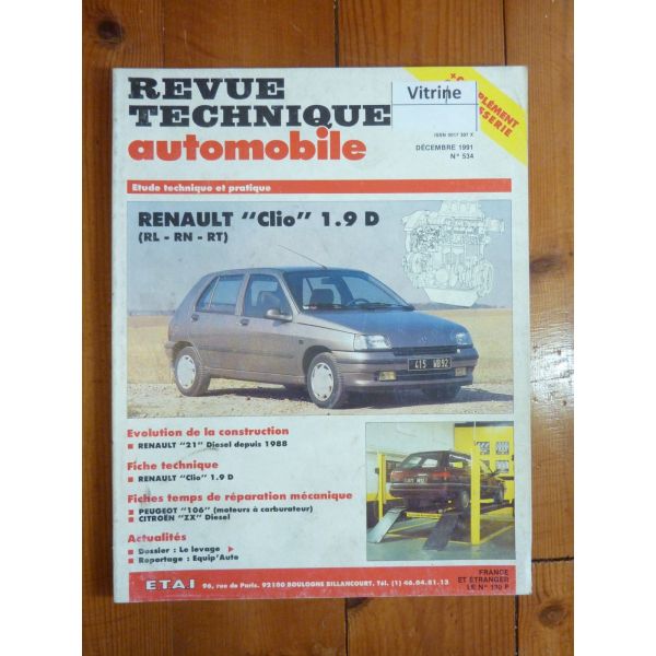 Clio 1.9 D Revue Technique Renault