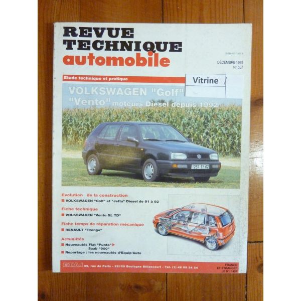 Golf Vento 92- Revue Technique Volkswagen