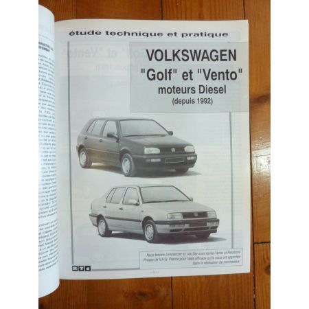 Golf Vento 92- Revue Technique Volkswagen