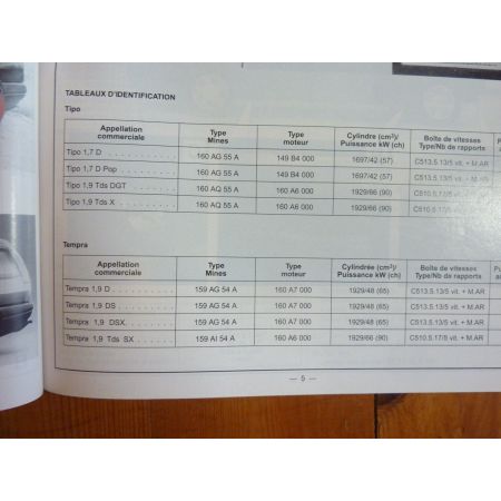 Tipo Tempra Revue Technique Fiat