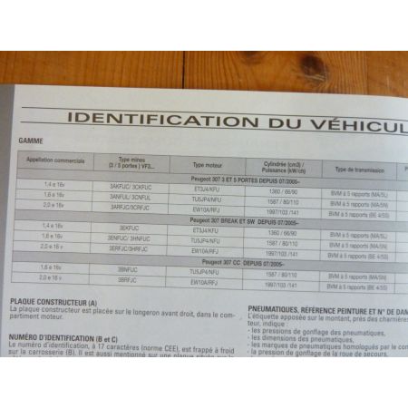 307 II Ess 05- Revue Technique Peugeot