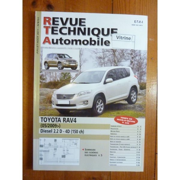 RAV 4 09- Revue Technique Toyota