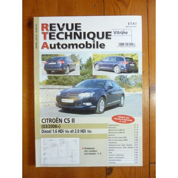 C5 Ph II HDi 08- Revue Technique Citroen