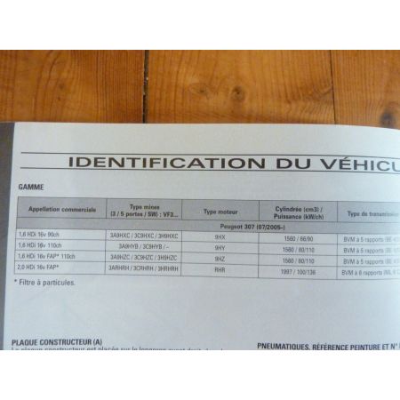 307 II Die 05- Revue Technique Peugeot