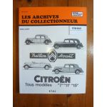 Traction 7 11 15 Revue Technique Les Archives Du Collectionneur Citroen