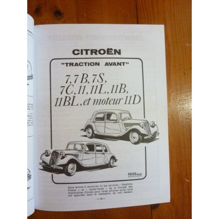 Traction 7 11 15 Revue Technique Les Archives Du Collectionneur Citroen