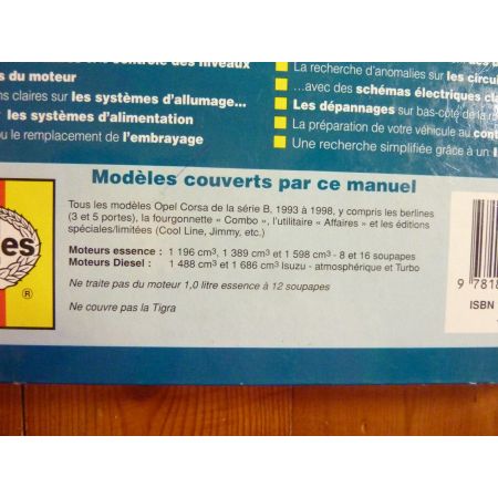 Corsa Revue Technique Haynes Opel