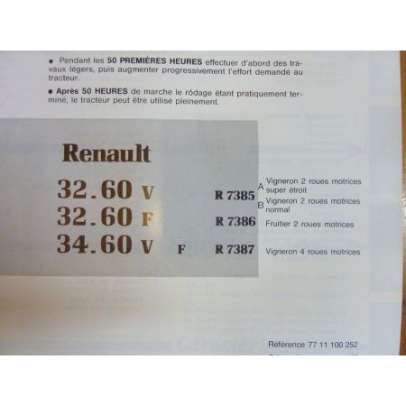 32.60-34.60 - Manuel Utilisateur Renault