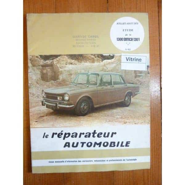 1300,1301 SIMCA Revue Reparateur Automobile