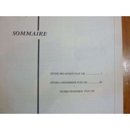 FIAT 128 Revue Reparateur Automobile