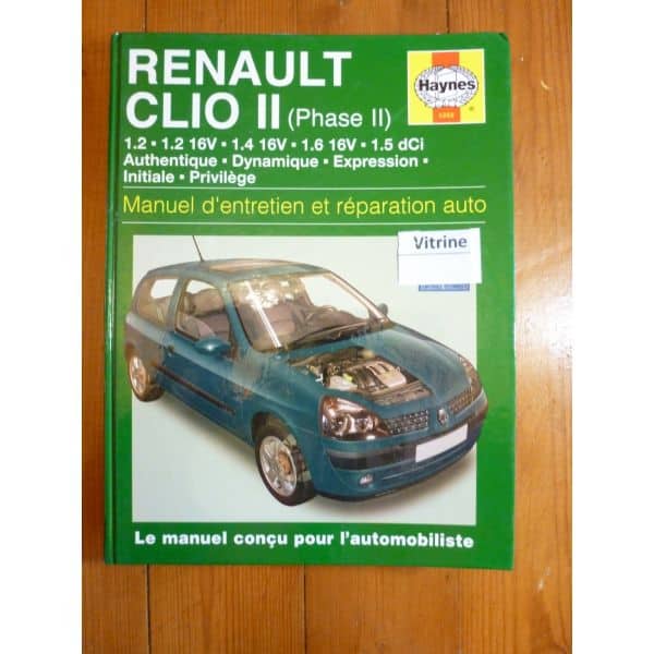 Clio II Ph 2 01- Revue Technique Haynes Renault