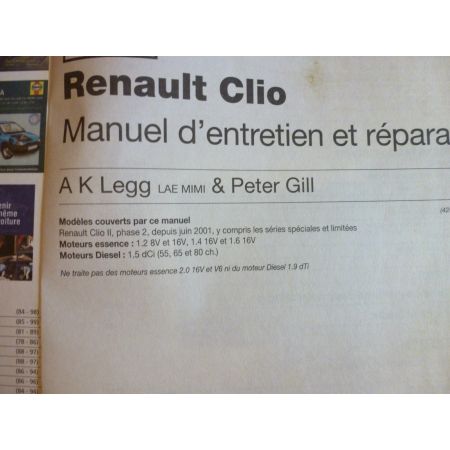 Clio II Ph 2 01- Revue Technique Haynes Renault