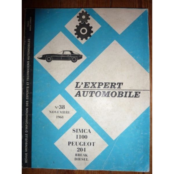 1100 204 Revue Technique Peugeot Simca Talbot