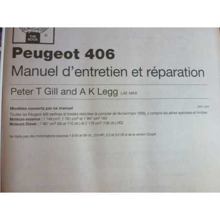 406 Revue Technique Haynes Peugeot