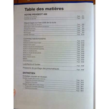 406 Revue Technique Haynes Peugeot