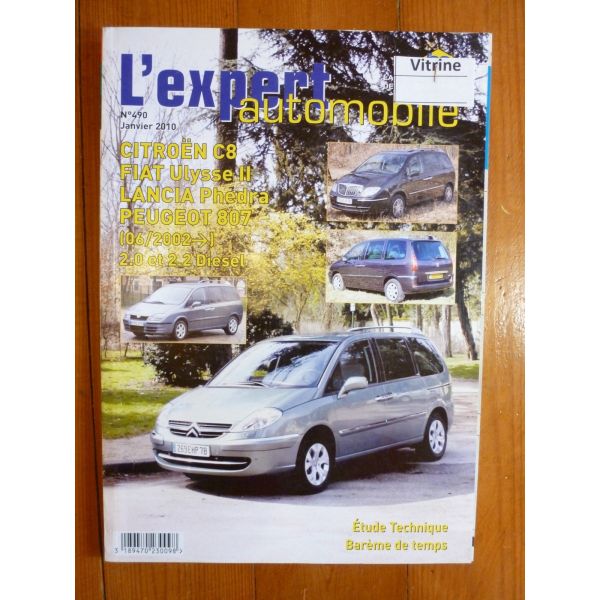 C8 Ulysse 2 Phedra 807 02- Revue Technique Citroen Fiat Lancia Peugeot