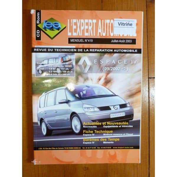 Espace IV 3L V6 02- Revue Technique Renault