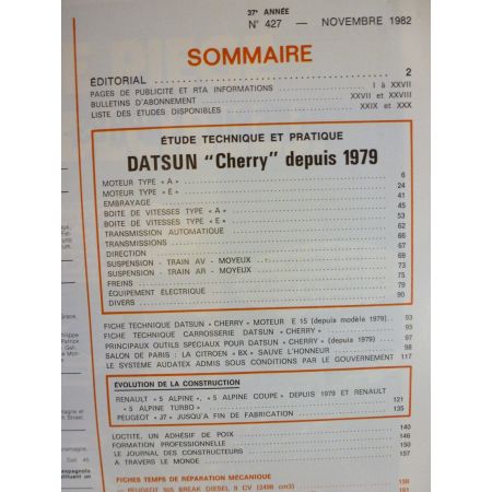 Cherry 79- Revue Technique Datsun
