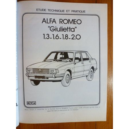 Giulietta Revue Technique Alfa Romeo