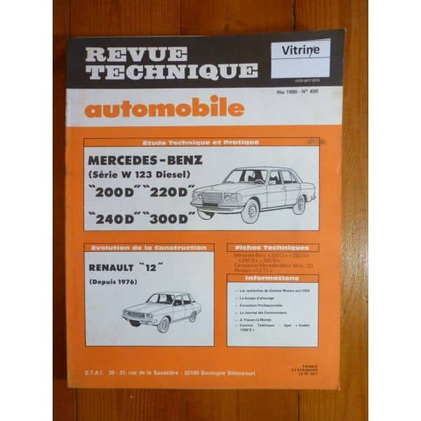 200D 220D 240D 300D Revue Technique Mercedes