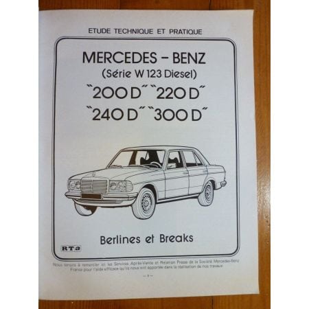 200D 220D 240D 300D Revue Technique Mercedes